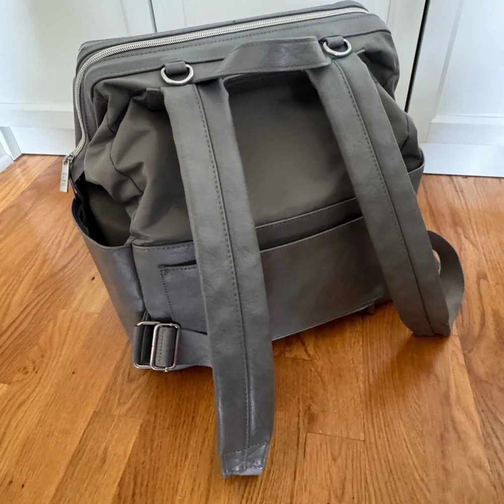 BEIS Gray Baby Bag Backpack